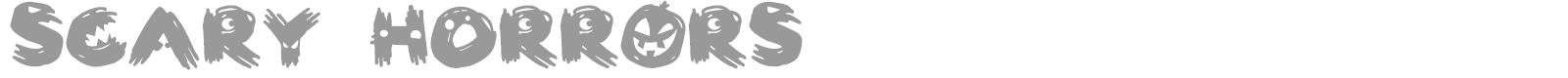 Scary Horrors font preview